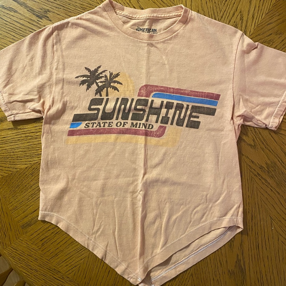 American Highway M Graphic Cropped Tee